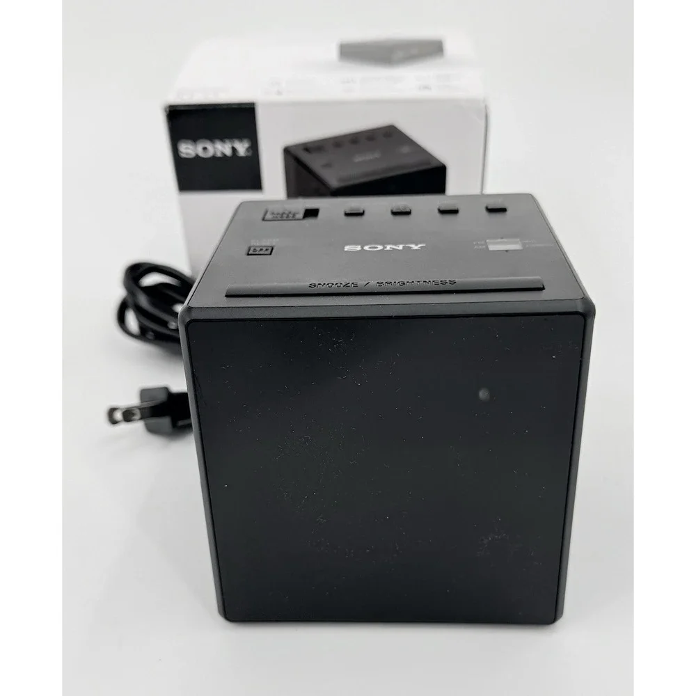 Sony ICF-C1 Desktop Alarm Clock AM FM Radio Black Sony ICFC1